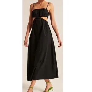Abercrombie Bubble Top Maxi Dress with Cutouts